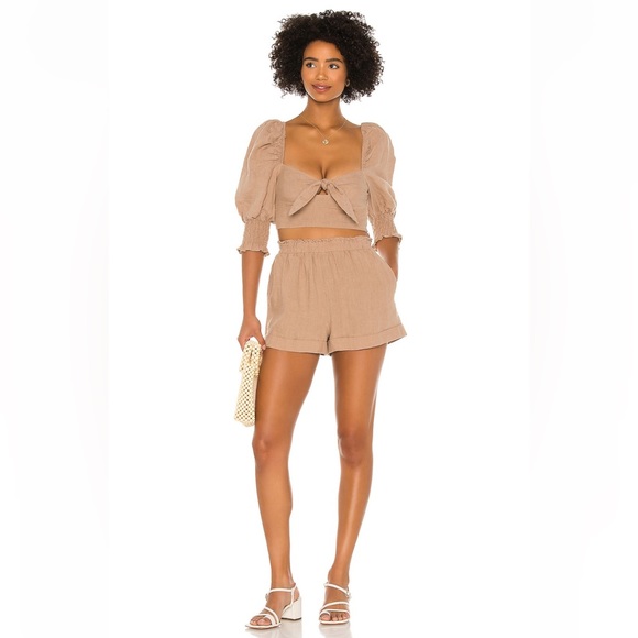 Majorelle Conway Top & Short Set - Beige - XS - Picture 3 of 6